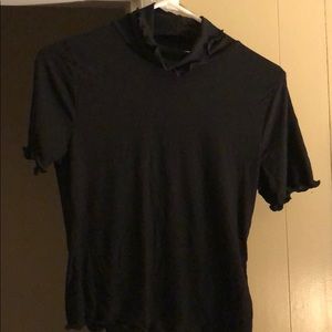 Black turtle neck top